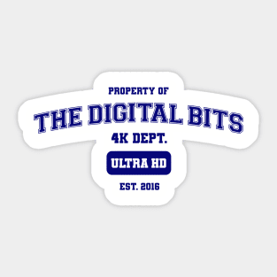 The Digital Bits 4K Athletics - Blue on Light Sticker